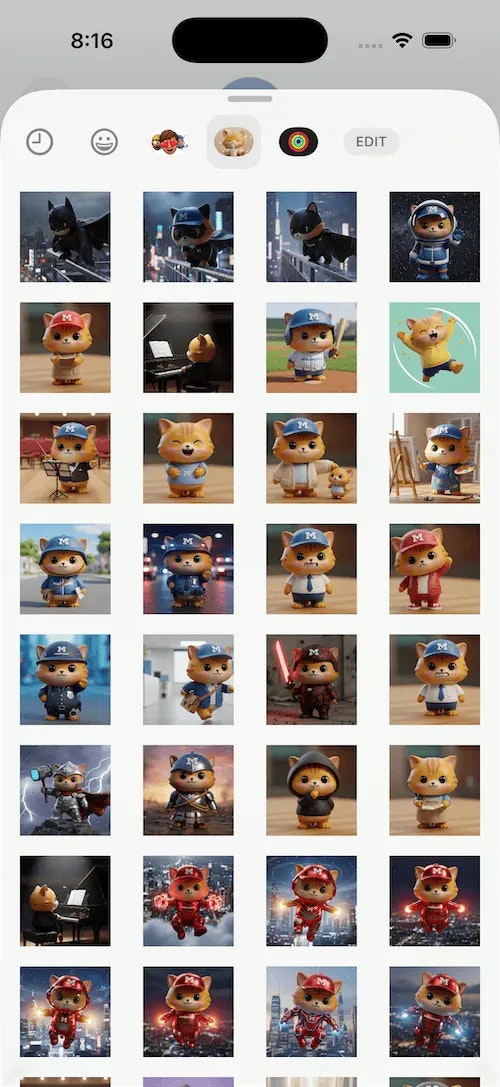 MinoCat Stickers - Screenshot 2 showing product features and functionality