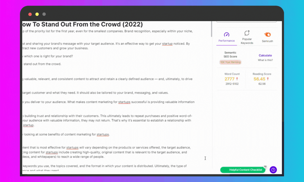 Lista de verificación de contenido útil por Longshot Ai media 2