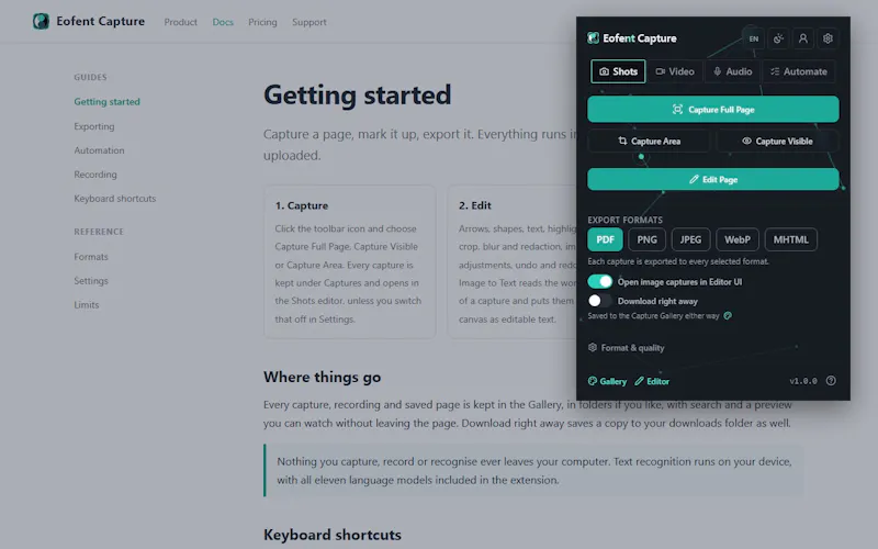 Eofent Capture screenshot 1