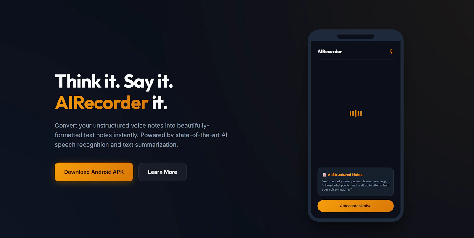 Airecorder screenshot 1