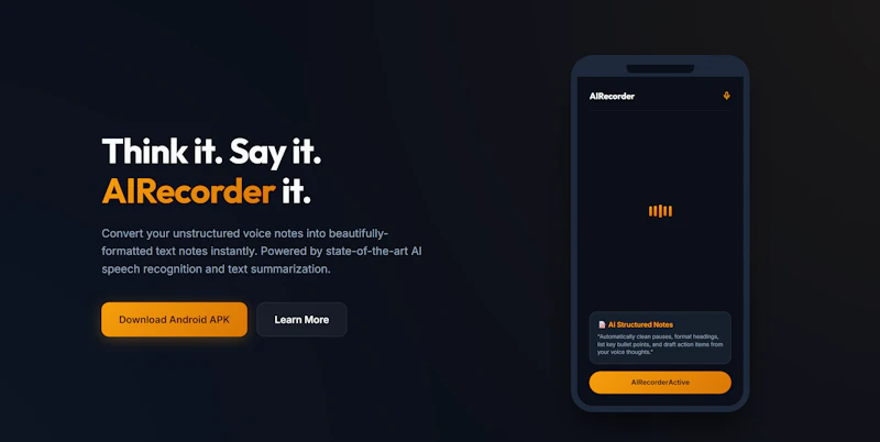Airecorder screenshot 1