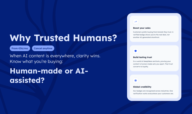 Trusted Humans - Screenshot 3 showing product features and functionality