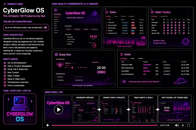 CyberGlow OS screenshot 2
