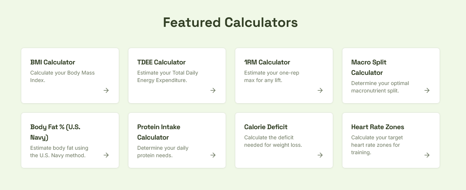 FitCalcStack gallery image