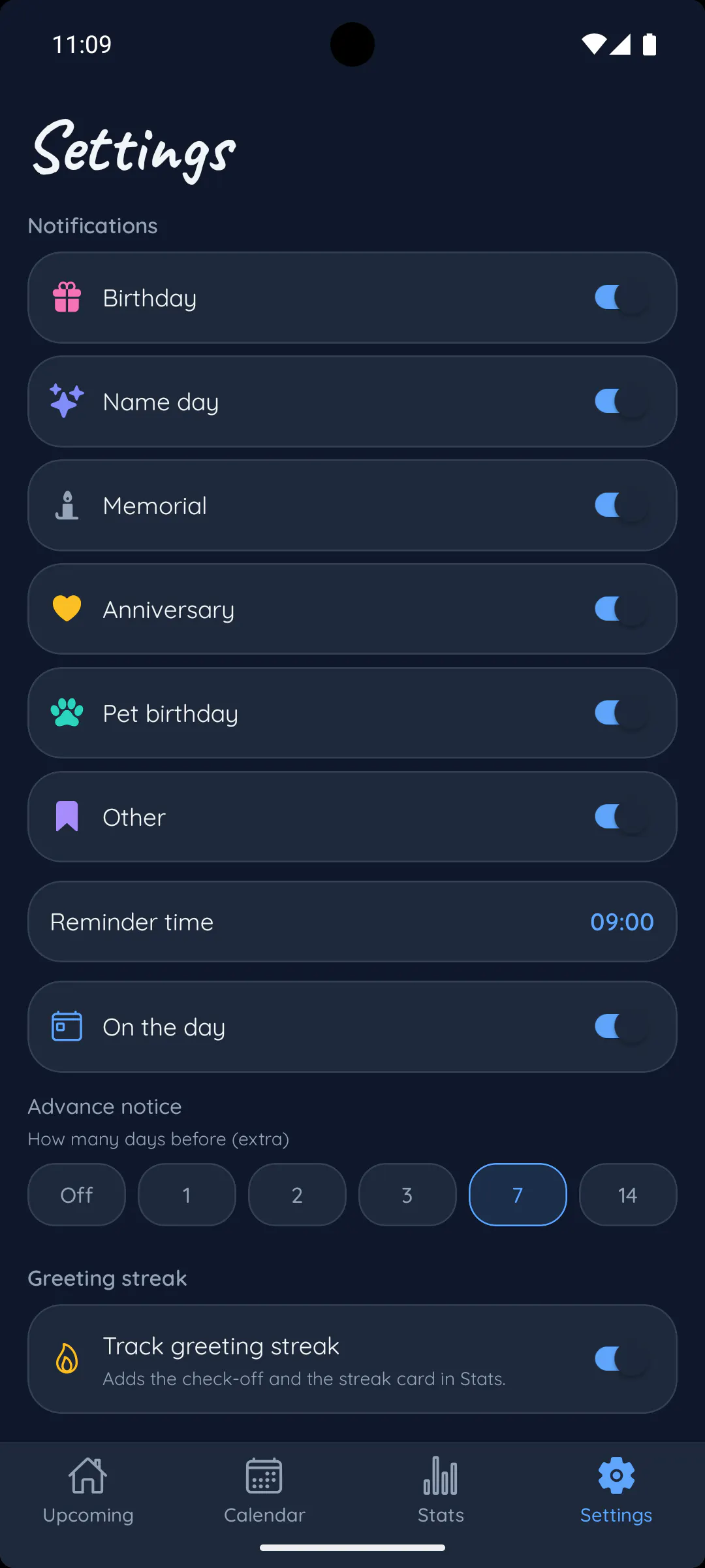 Birthday and Name Day Reminder gallery image