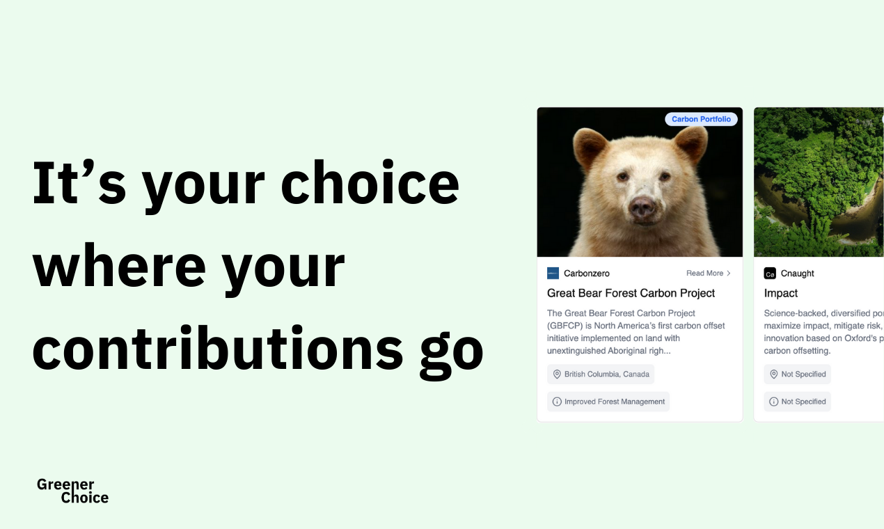 Greener Choice Emissions Emissions API - API สำหรับการคำนวณคาร์บอนและการลดลง media 1