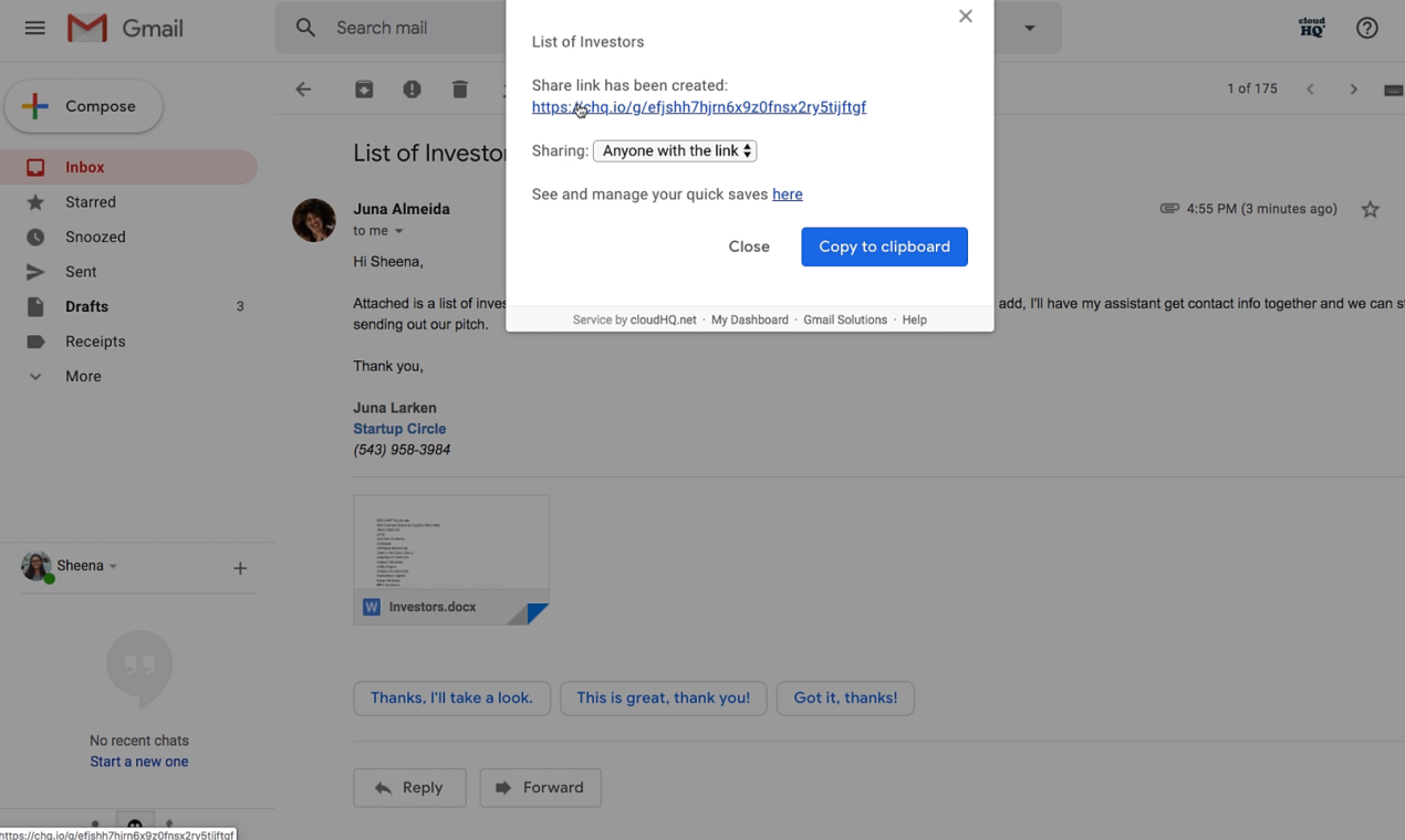 Save Emails to Google Drive by cloudHQ gallery image