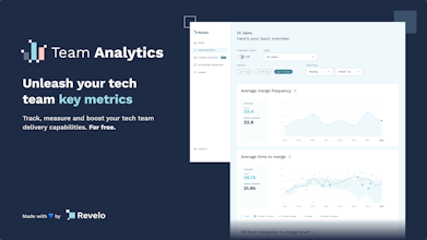 Team Analytics Dashboard - Track and analyze vital metrics for your tech team&rsquo;s performance.