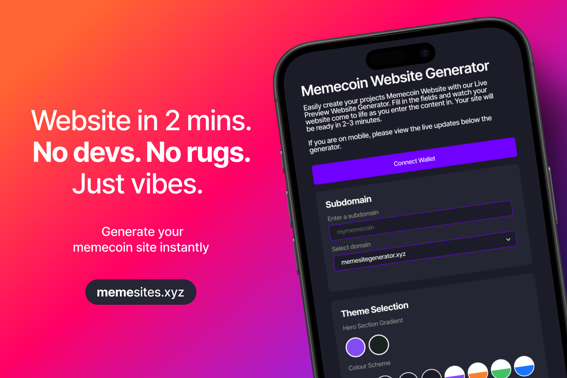 Memecoin 웹 사이트 생성기 - Memecoin 웹 사이트를 2 분 안에 배포하십시오 미디어 2