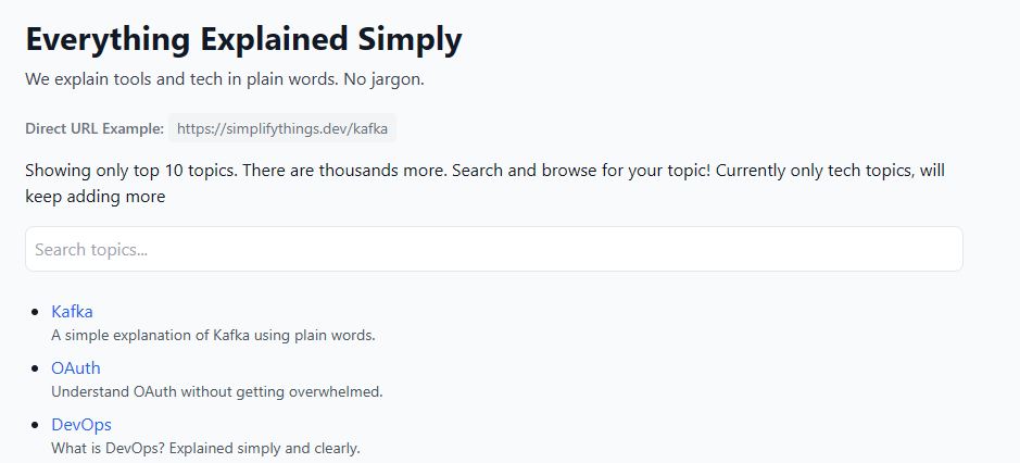 Simplifythings