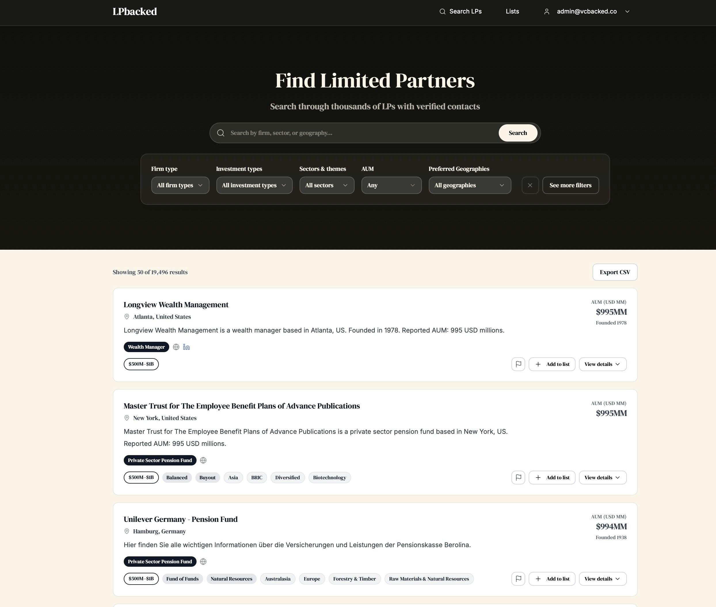 LPBacked - Screenshot 2 showing product features and functionality