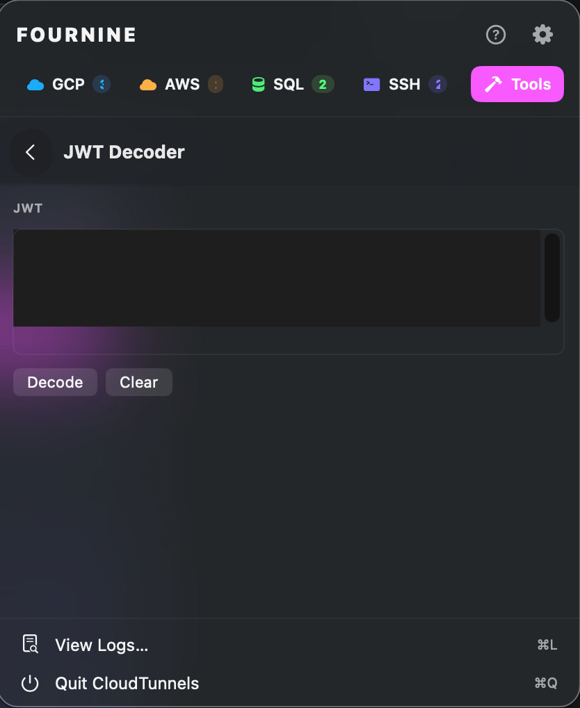 CloudTunnels-One menu bar. Every tunnel. gallery image
