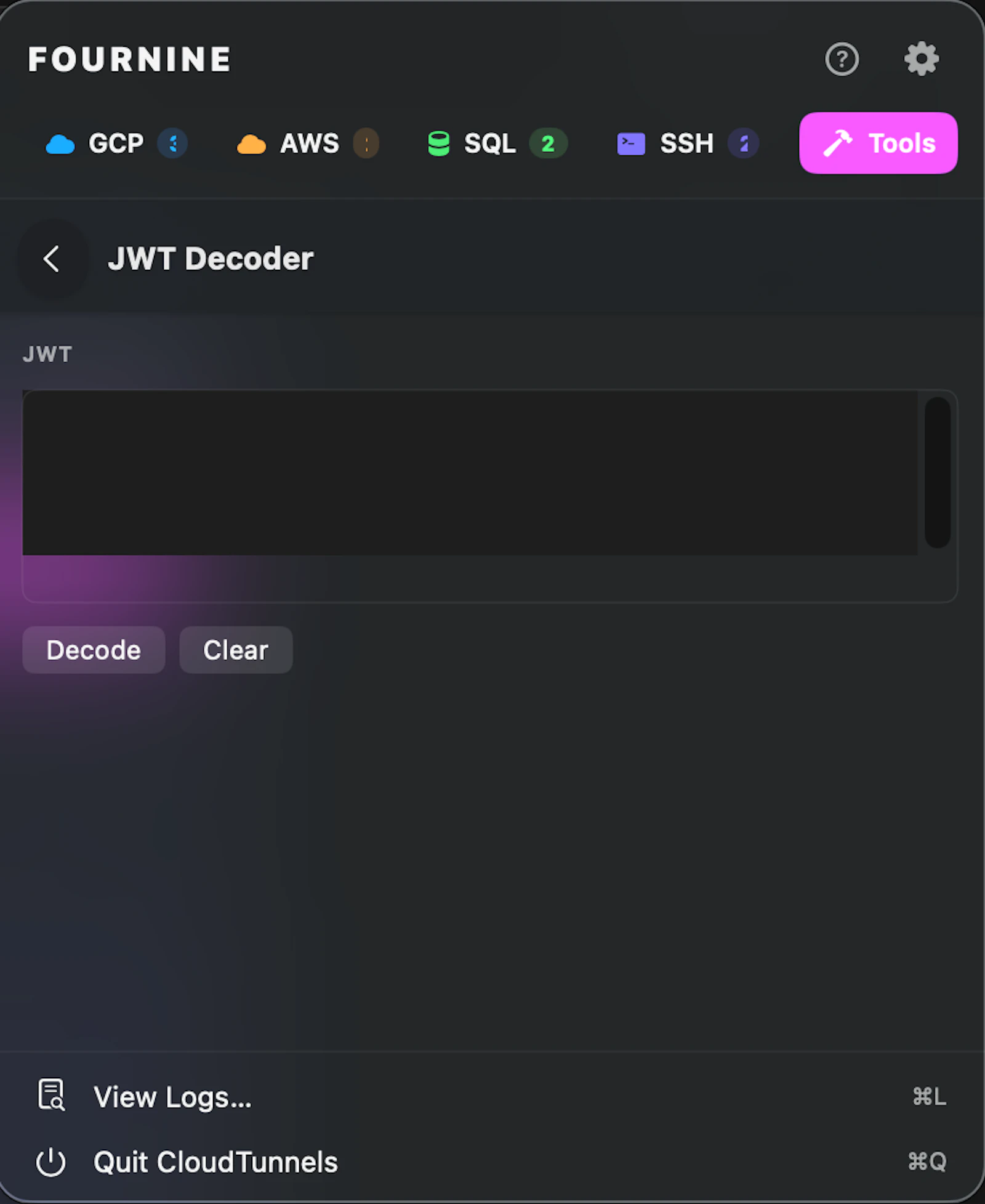 CloudTunnels-One menu bar. Every tunnel. screenshot 5