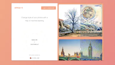 Artistic Style Transfer online gallery image