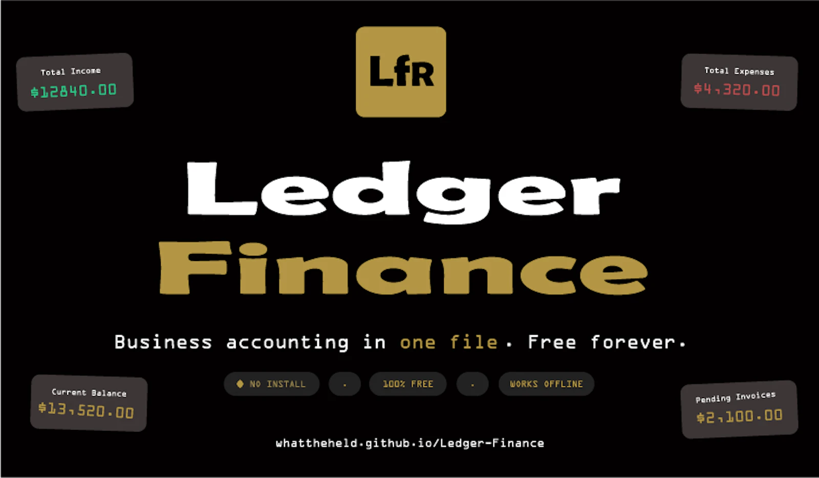 Ledger Finance — Business Accounting screenshot 1