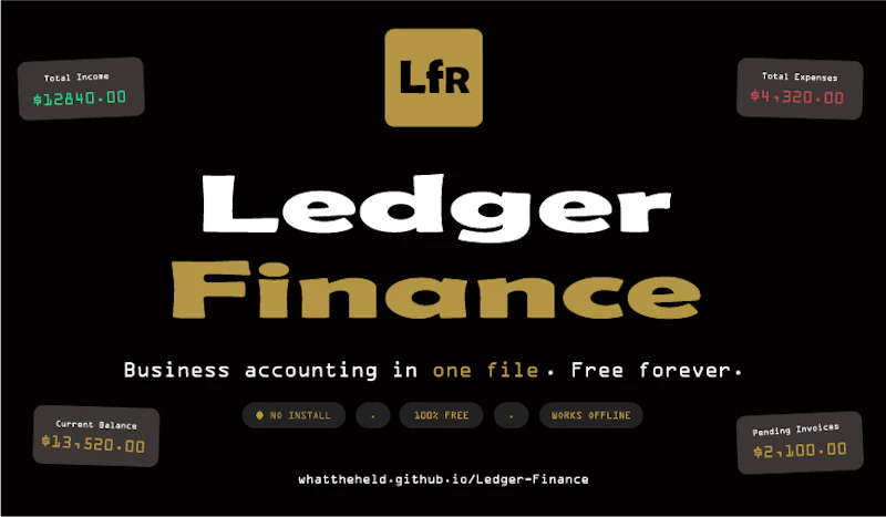 Ledger Finance — Business Accounting screenshot 1