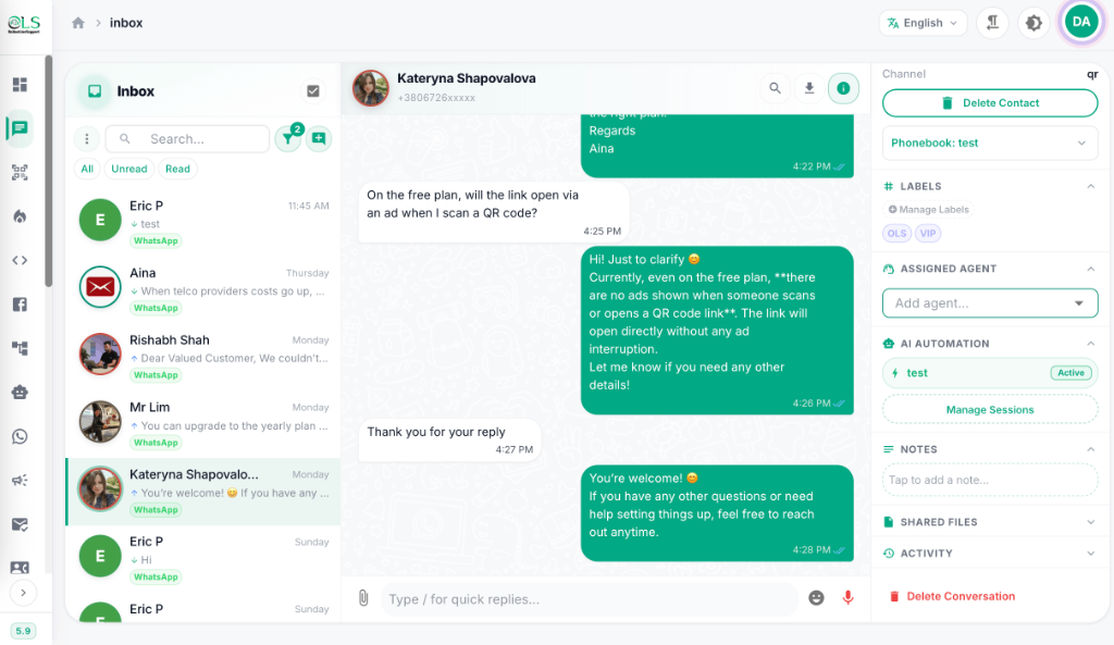 WhatsApp CRM - OnlineLiveSupport gallery image