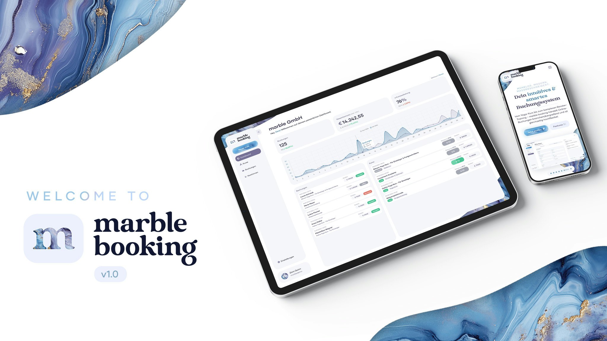 startuptile marble booking-Your intuitive & smart booking system