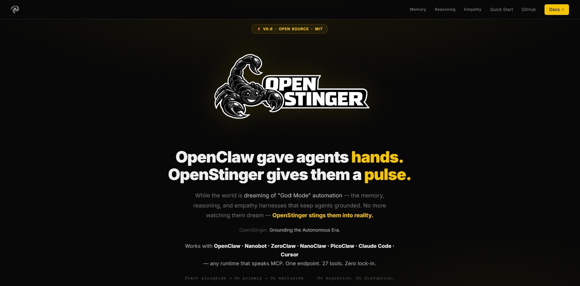 OpenStinger - Screenshot 2 showing product features and functionality
