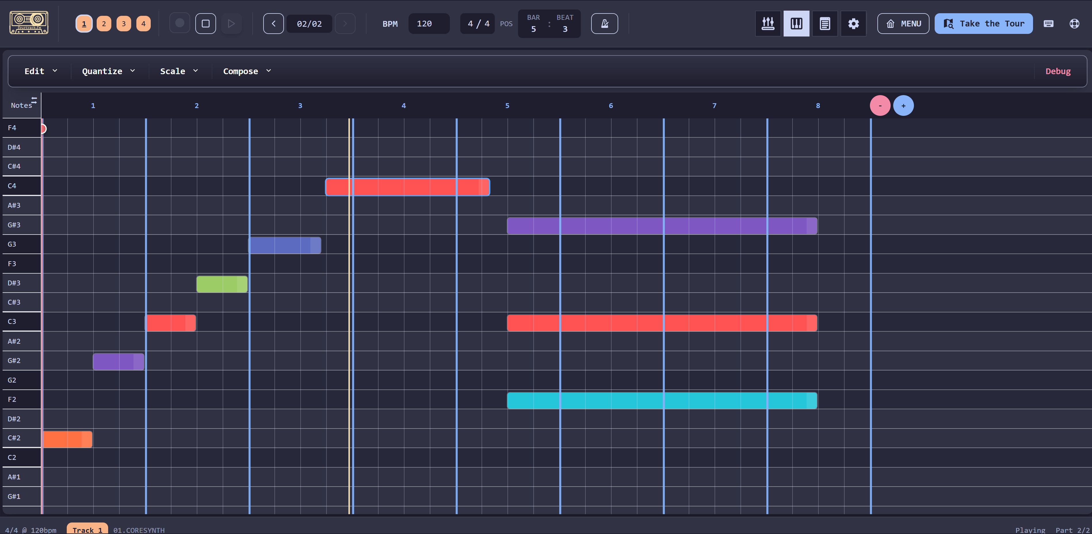 fourtrack.fm - Screenshot 2 showing product features and functionality
