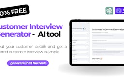 Customer Interview Generator media 1