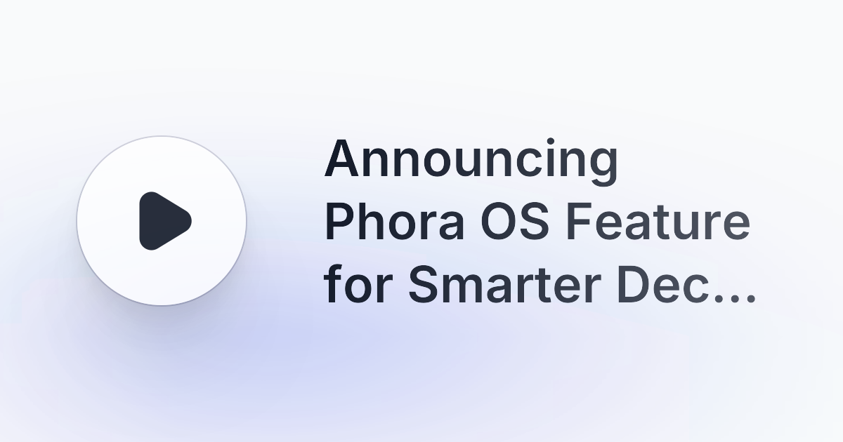 Phora OS — Decision Intelligence gallery image
