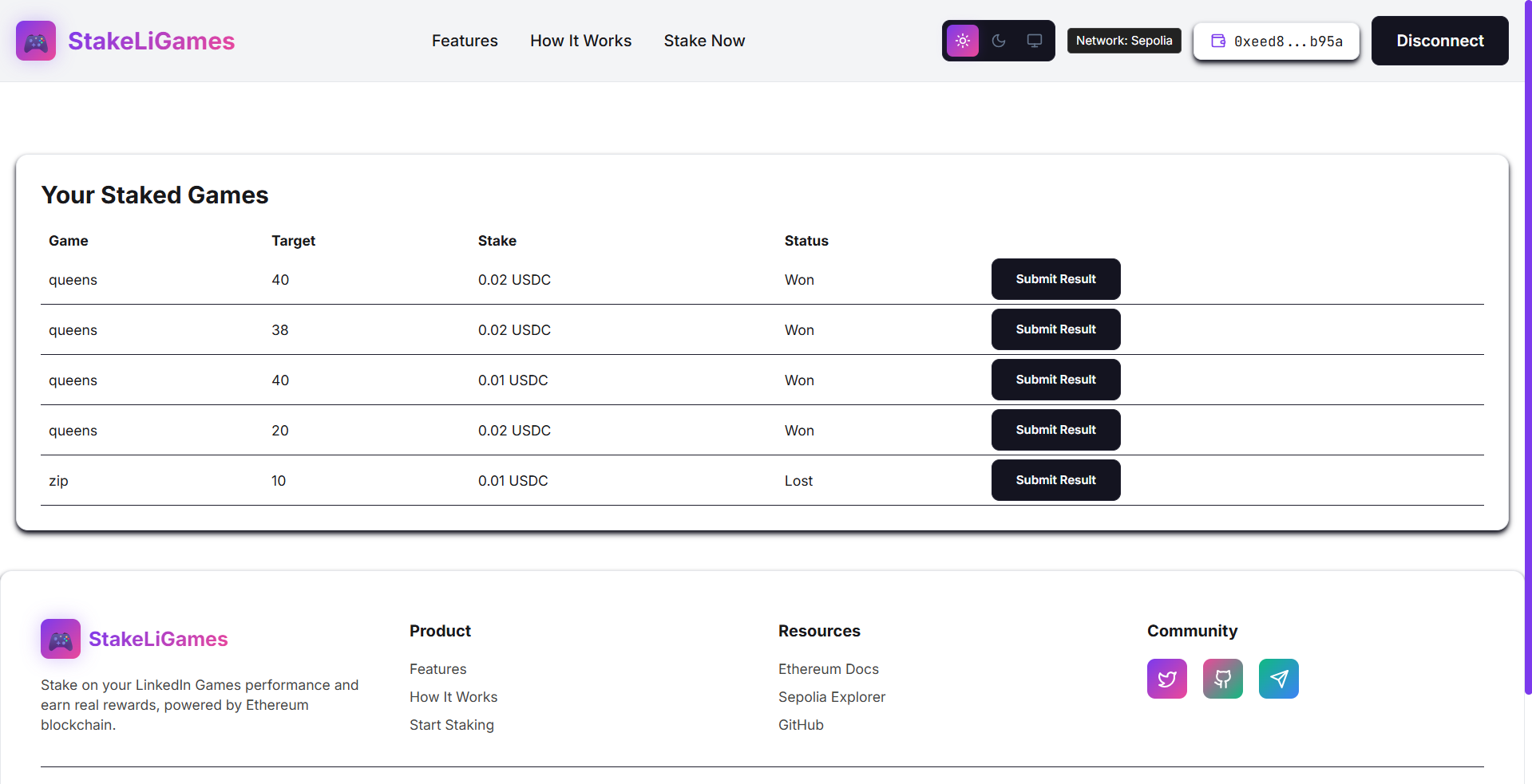 StakeLiGames - Screenshot 3 showing product features and functionality
