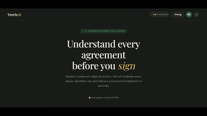 VerrixAI screenshot 1 (video preview)
