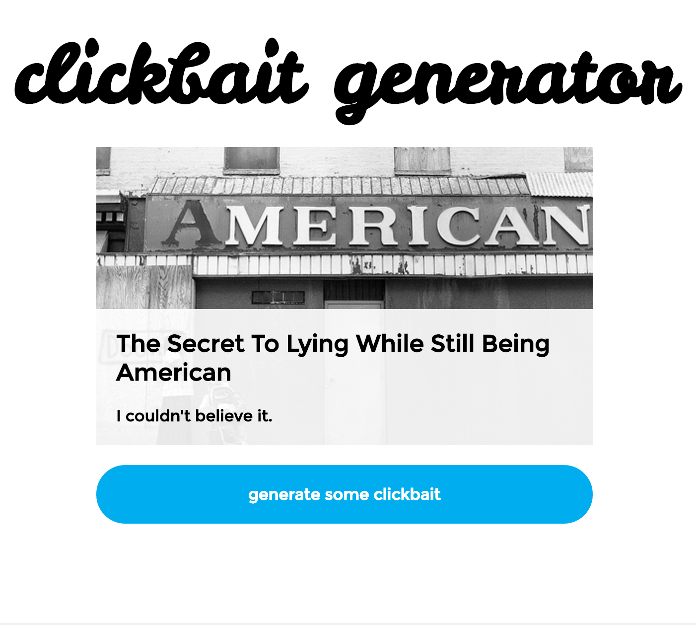 Clickbait Generator Image