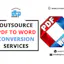 PDF To Word Conversion