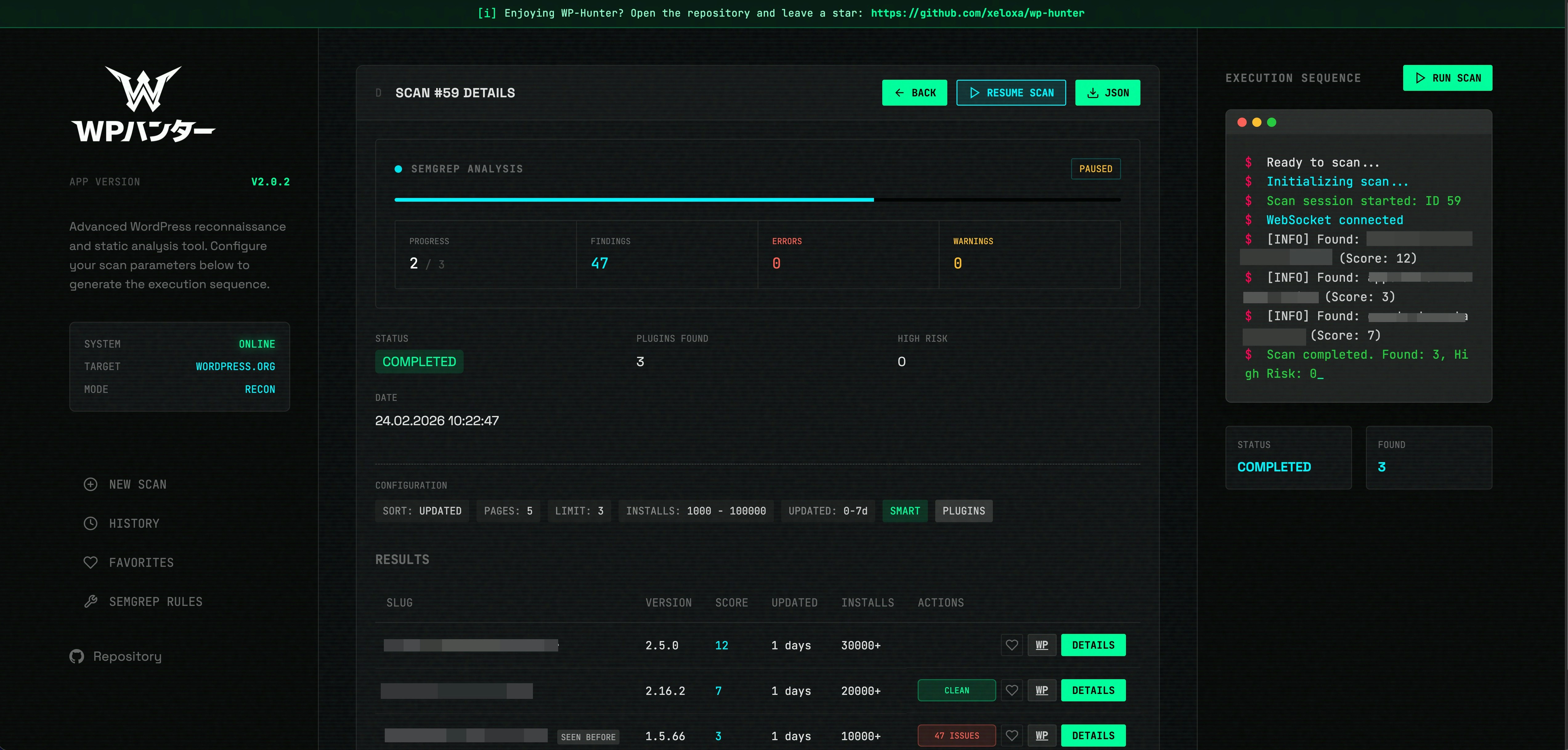 WP-Hunter - Screenshot 2 showing product features and functionality