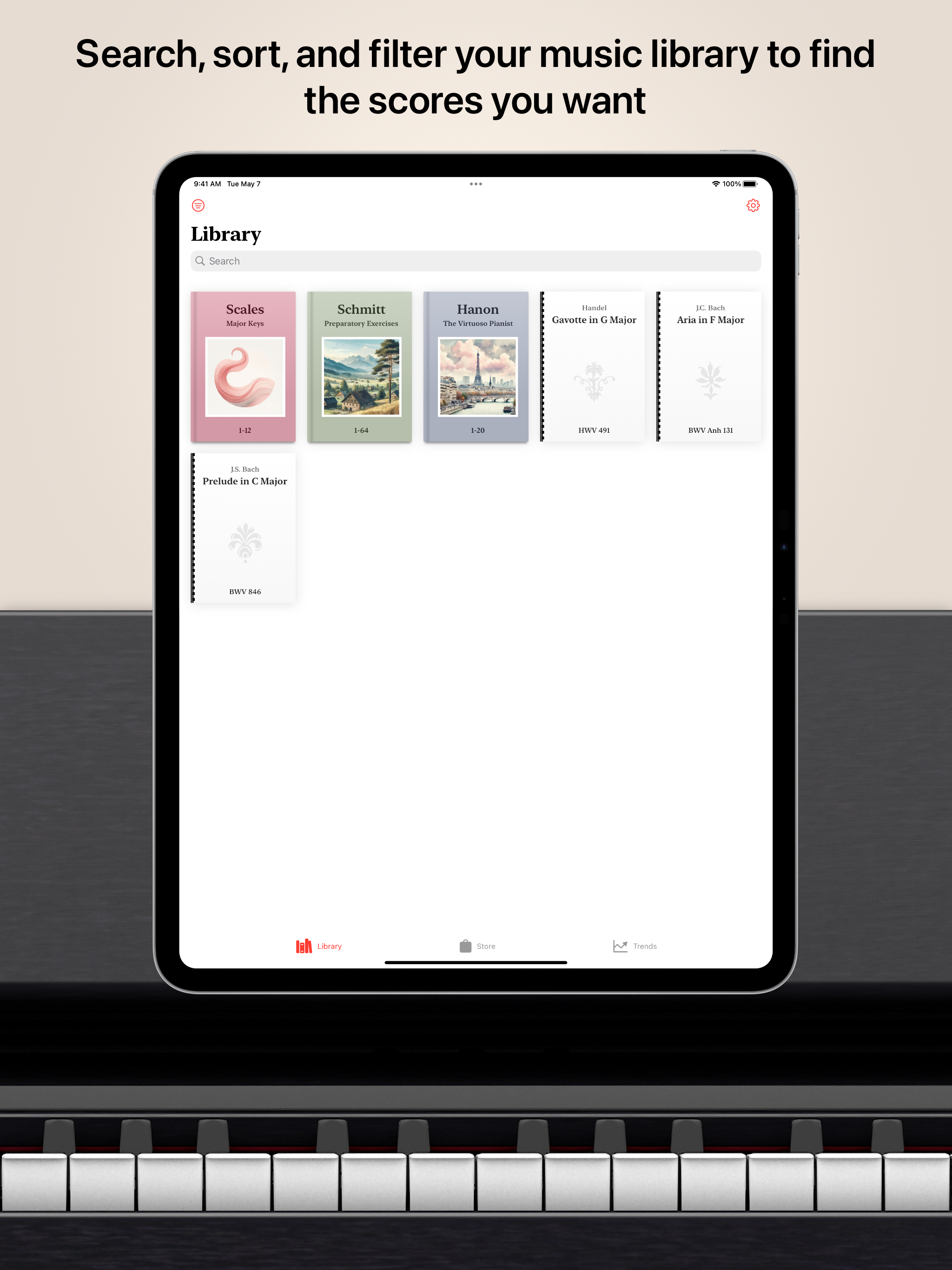 iPhone, iPad 및 Mac 용 Hanon Pro - 디지털 시대를위한 피아노 기술 및 운동 미디어 5