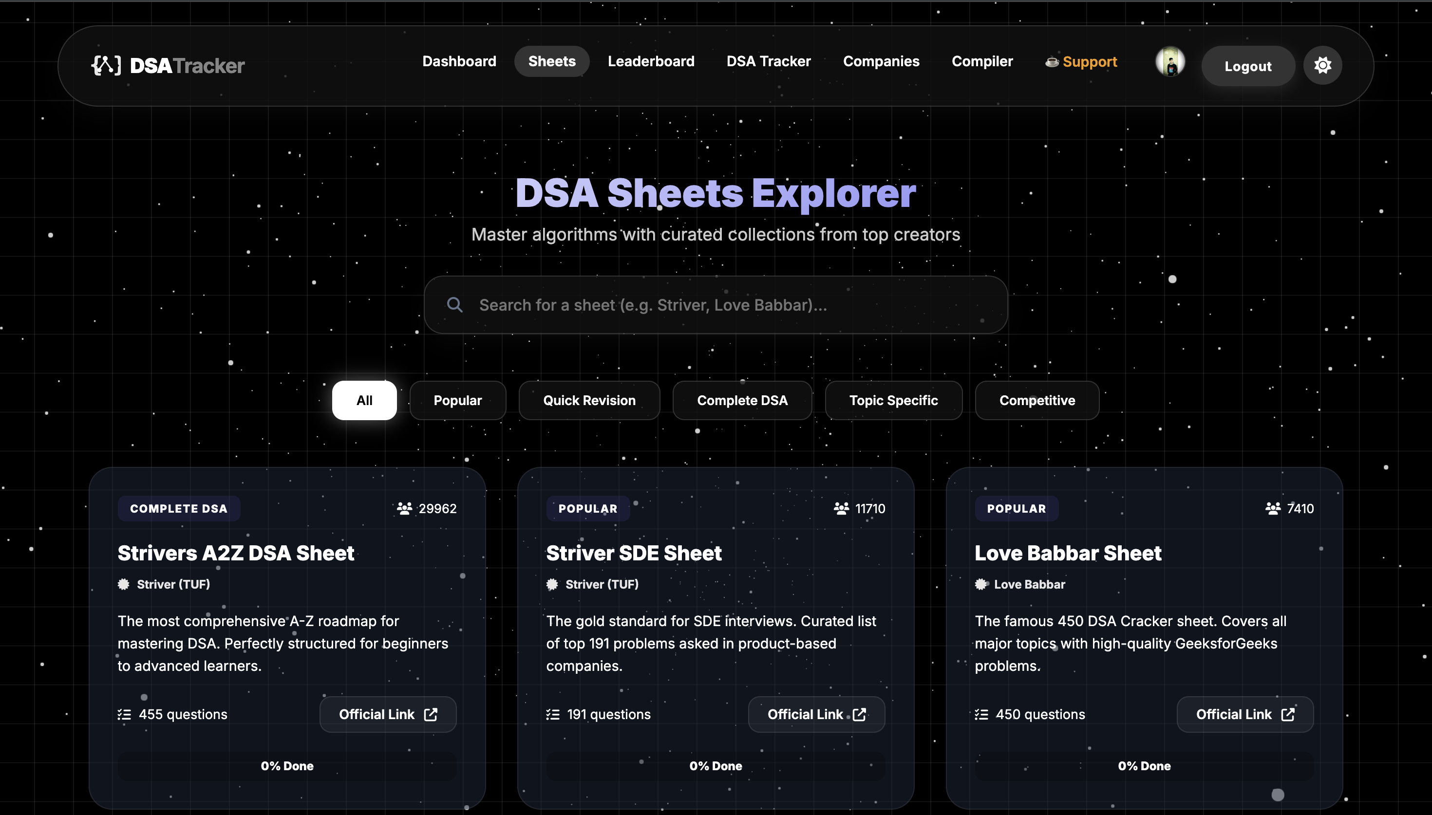 DSA Tracker gallery image