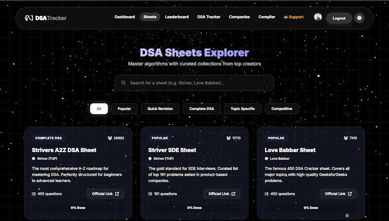 DSA Tracker screenshot 3
