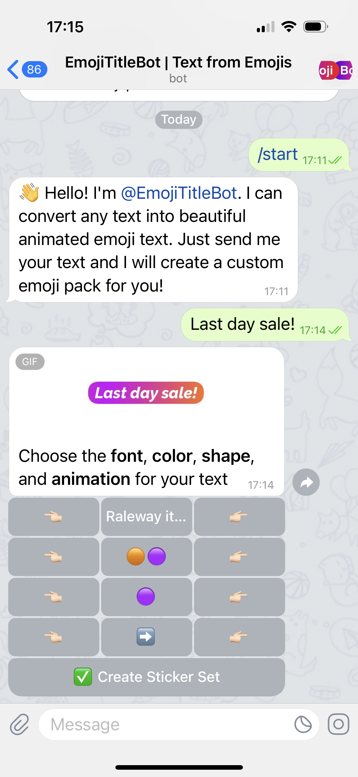 Emojitlebot - Condimenta tus publicaciones de telegrama con coloridos encabezados animados media 2