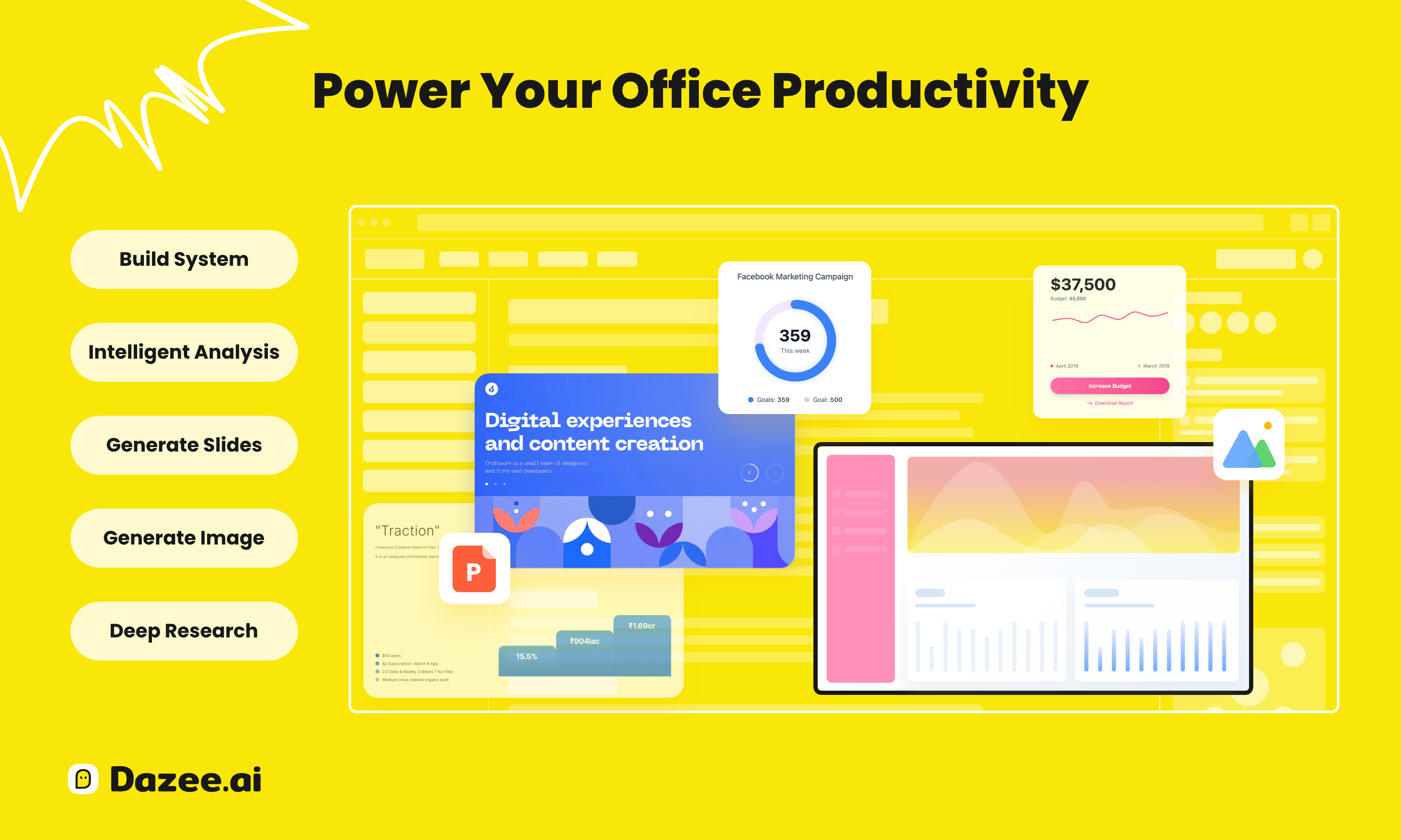 Dazee.ai - Screenshot 2 showing product features and functionality