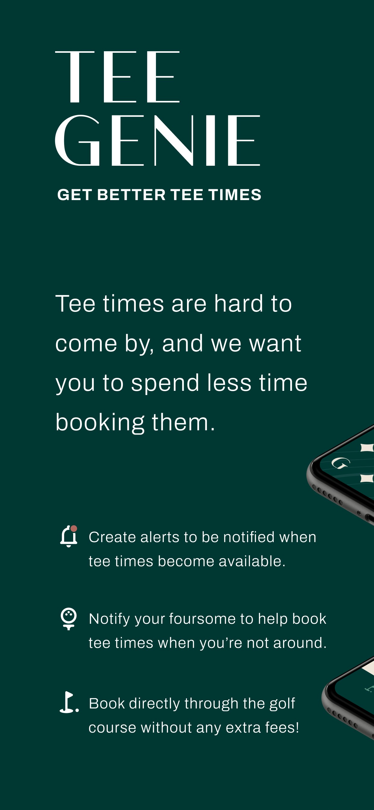 startuptile Tee Genie-Helping Golfers Get Better Tee Times