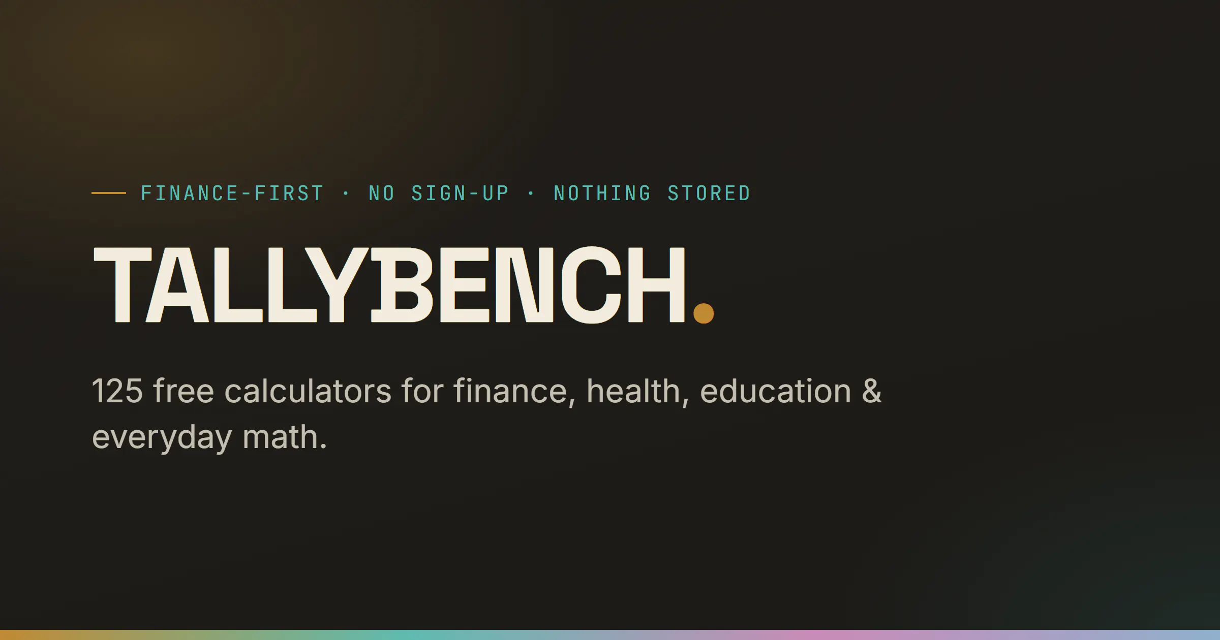 TallyBench gallery image
