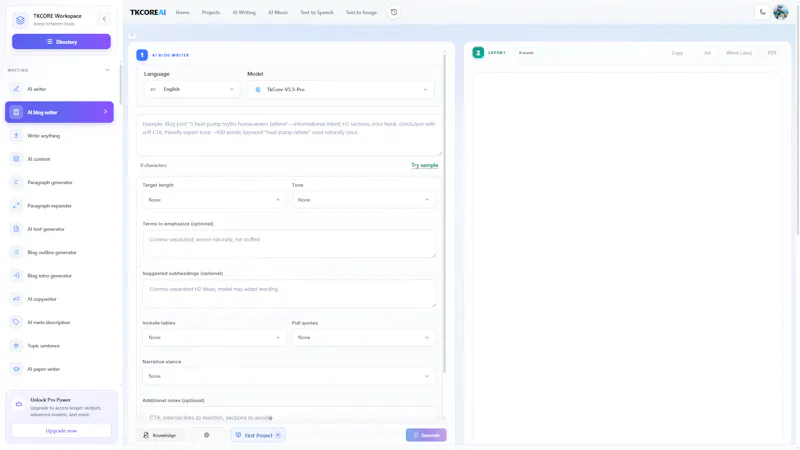 TKCORE AI screenshot 3