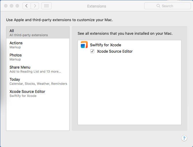 Swiftify Xcode Extension gallery image