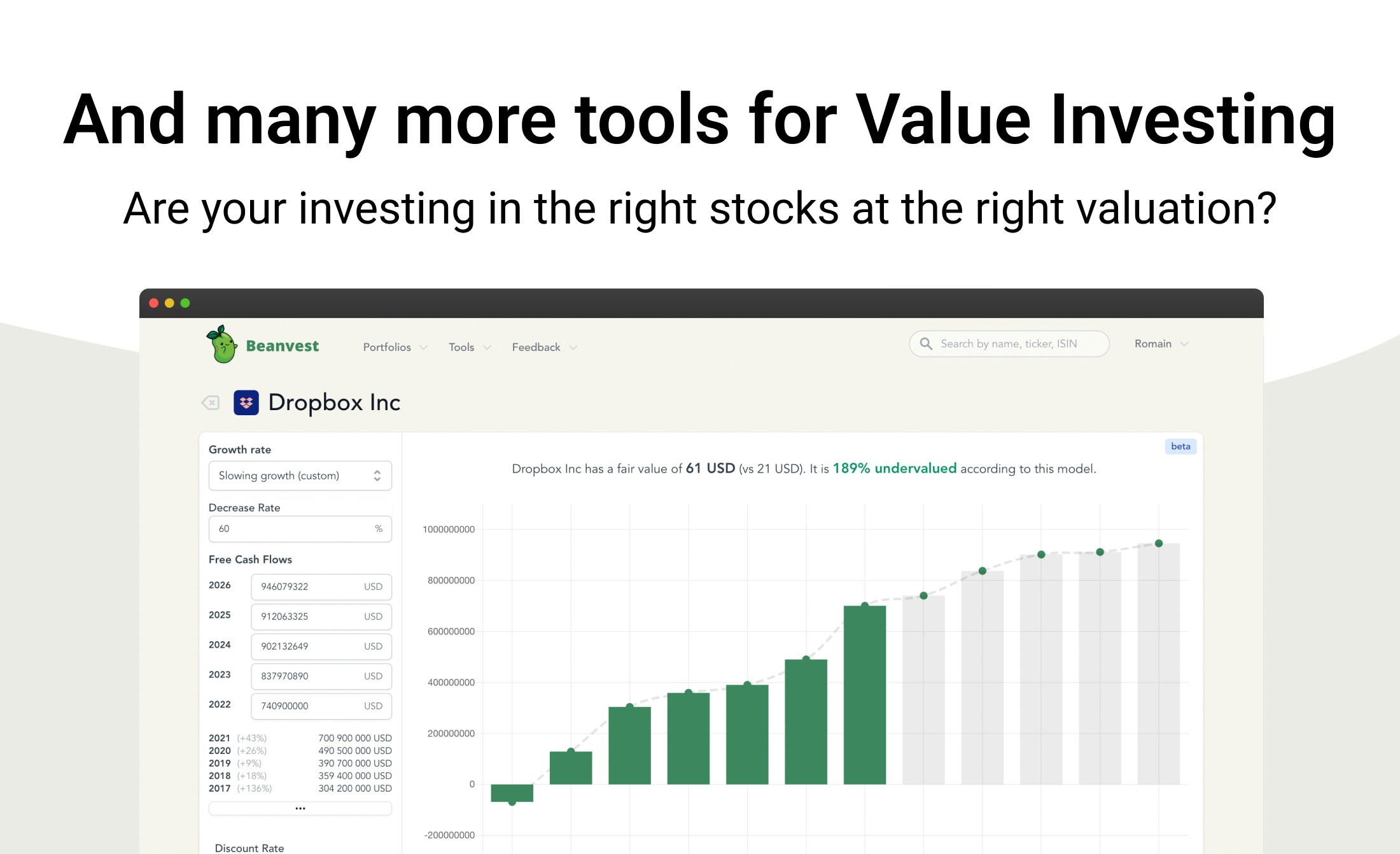 Media Beanvest - Pelacak portfolio pelaburan untuk stok, ETF, cryptos, dll 5