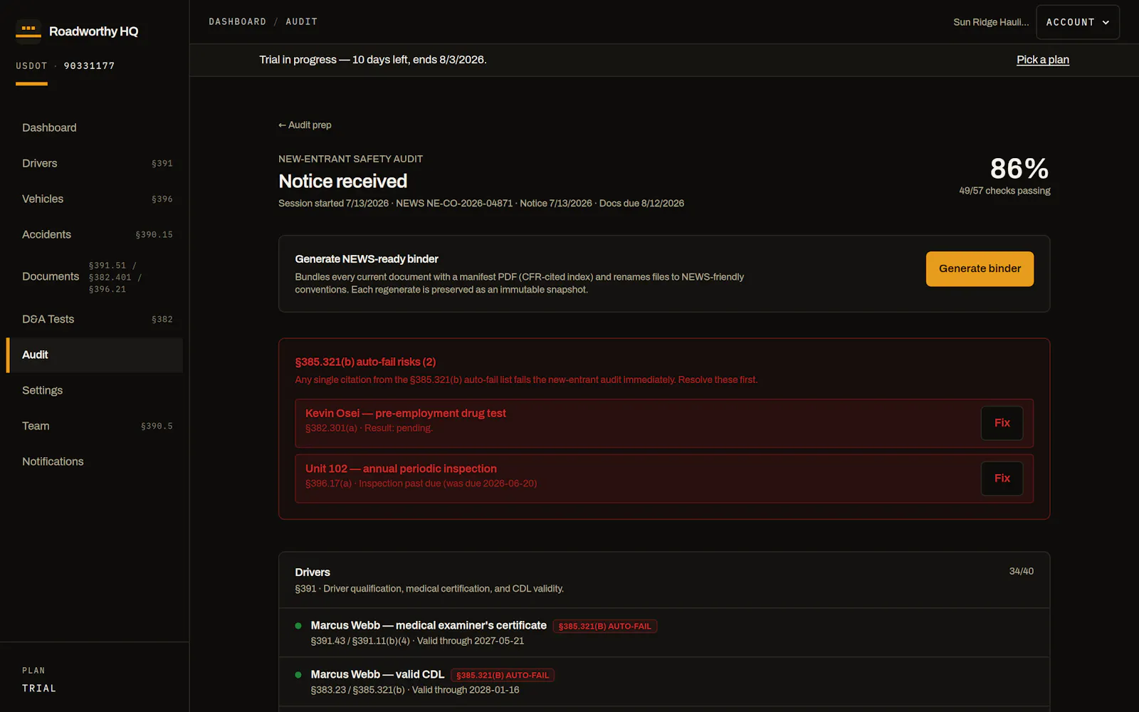 Roadworthy HQ screenshot 3