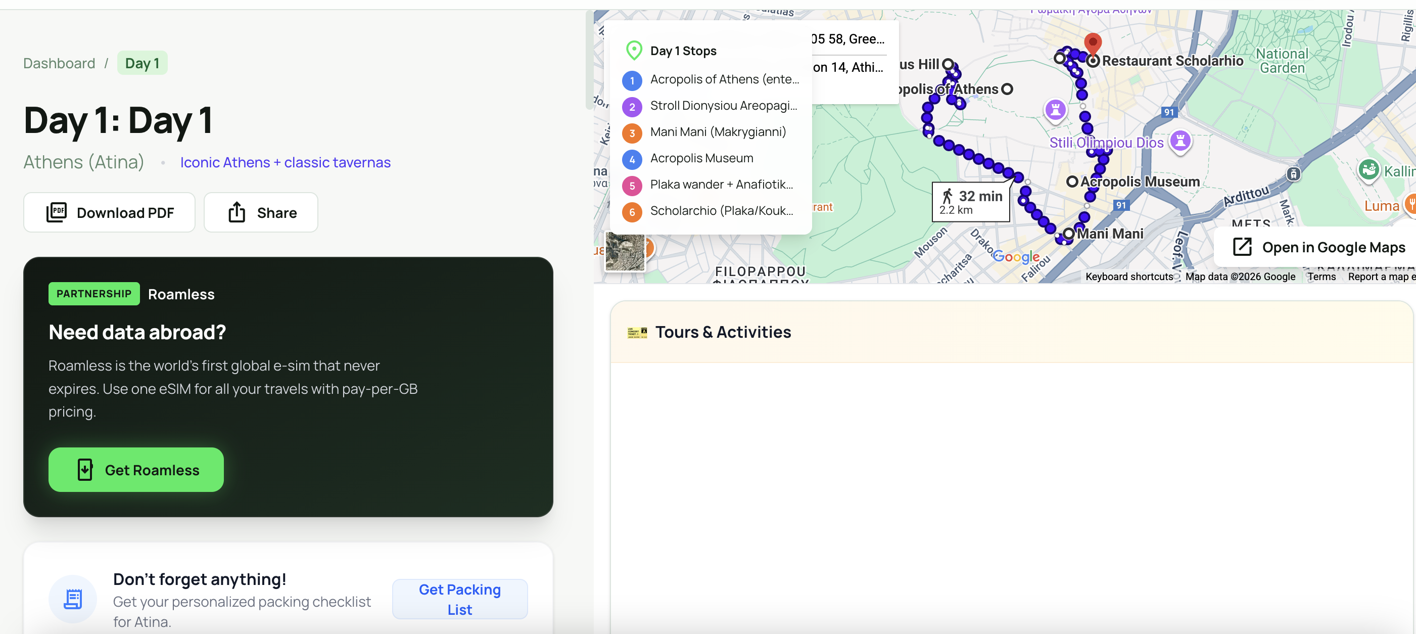 Rondinello - Screenshot 3 showing product features and functionality