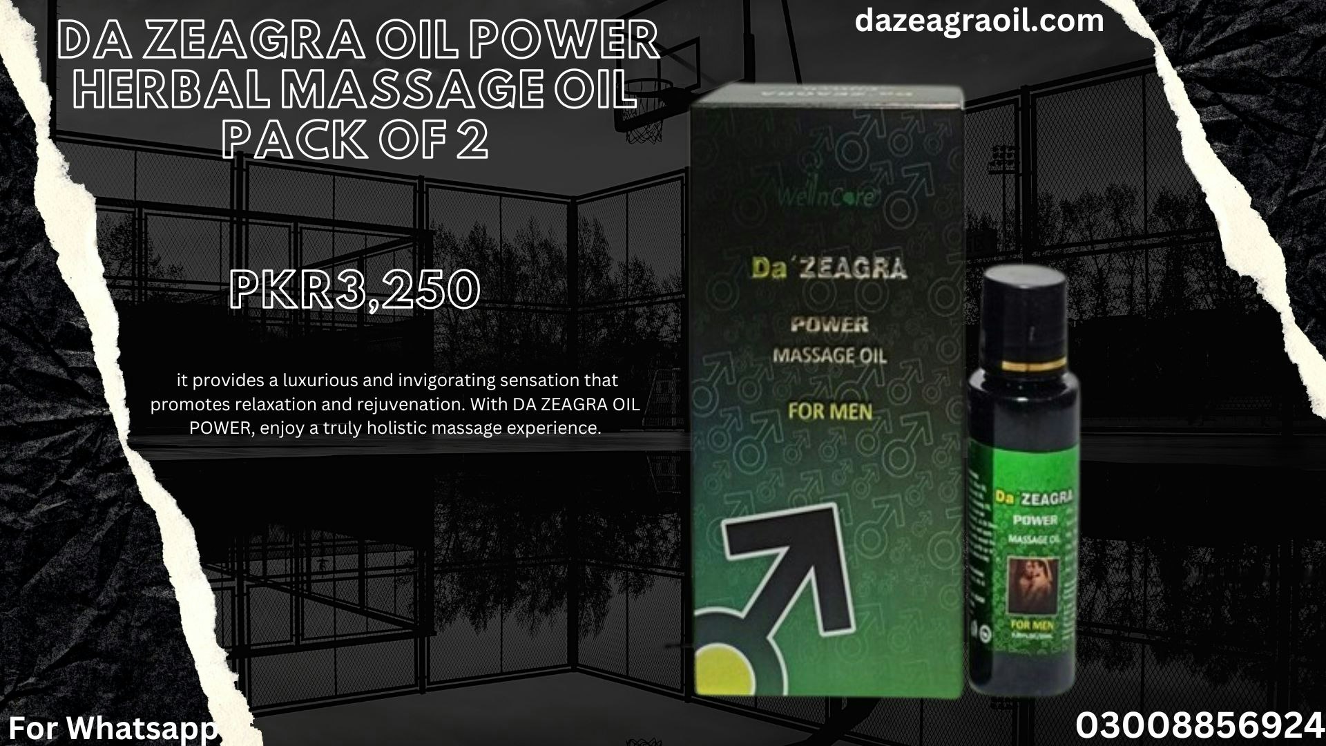 Da Zeagra Power Massage Oil In Pakistan  gallery image