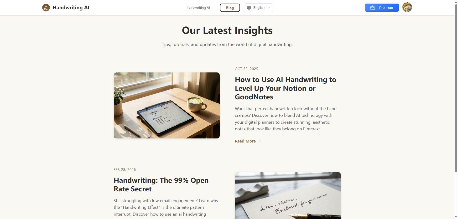 Handwriting AI gallery image