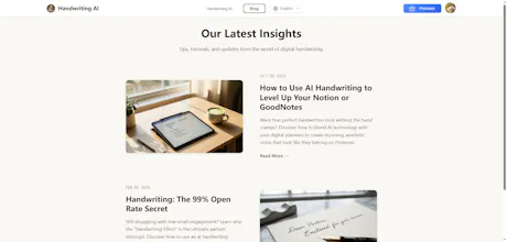 Handwriting AI gallery image