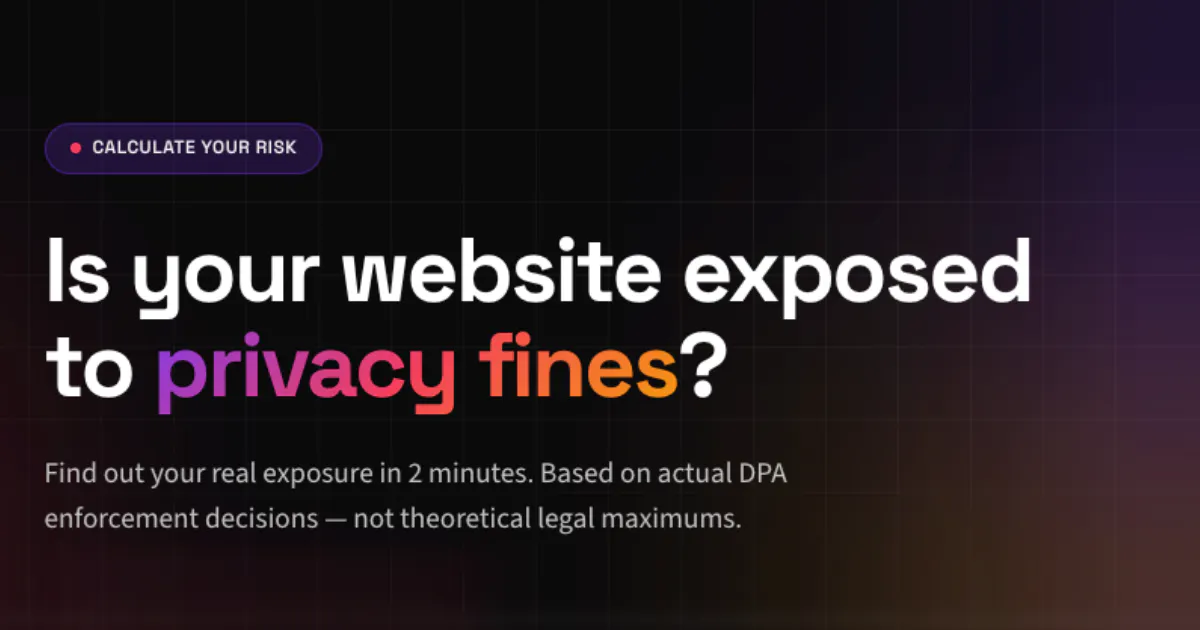 Privacy Risk Calculator product banner