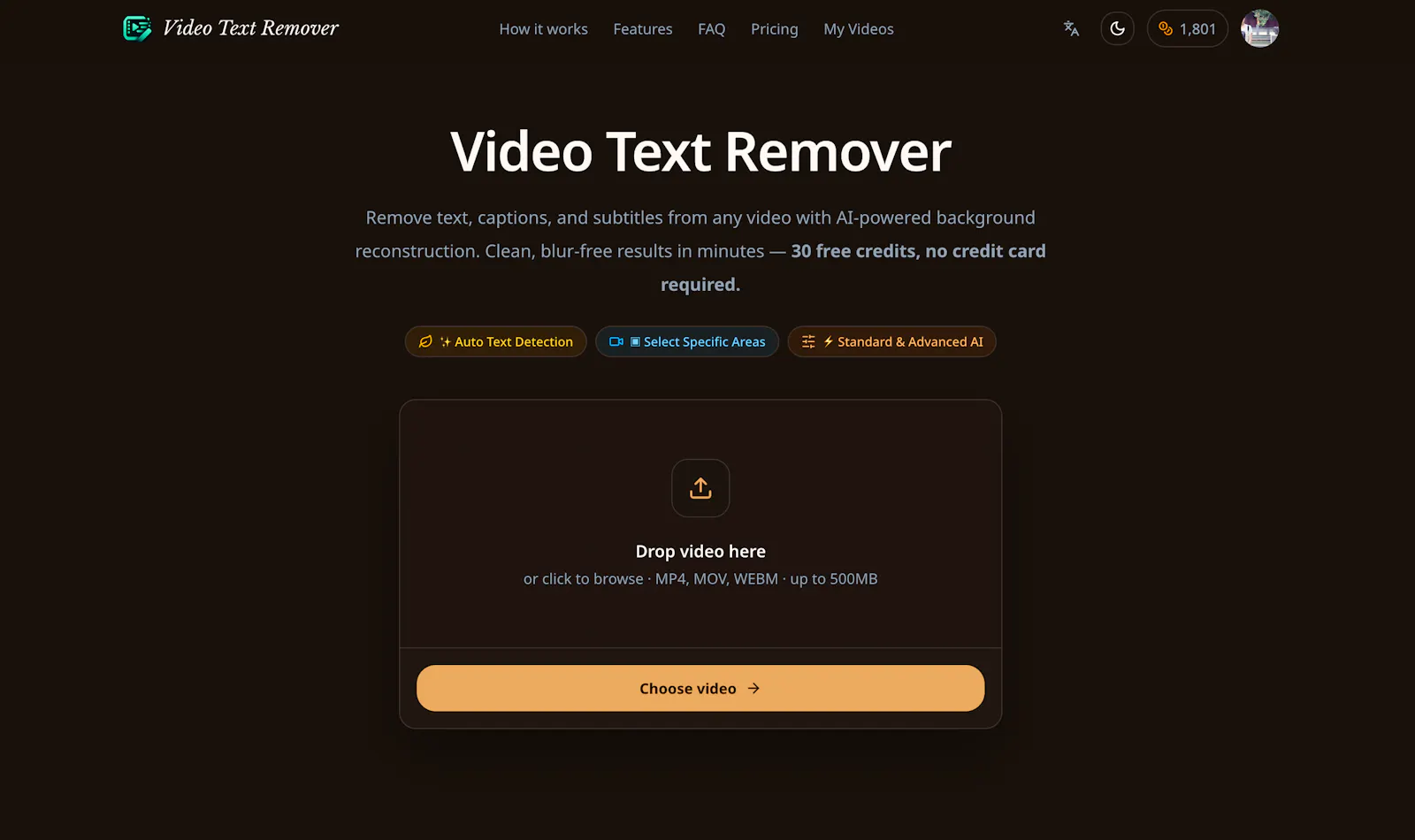 Video Text Remover screenshot 1