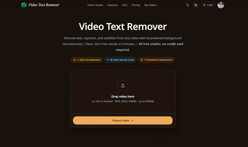 Video Text Remover screenshot 1