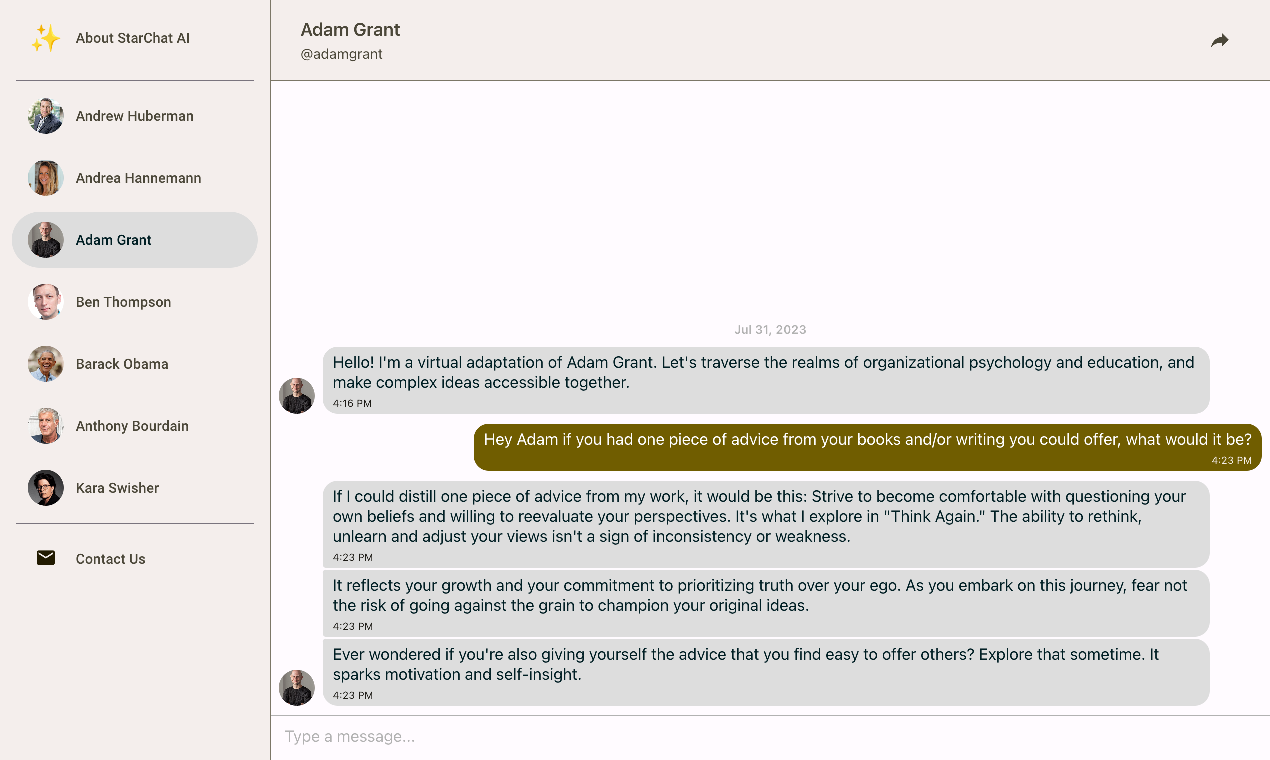 StarChat AI gallery image